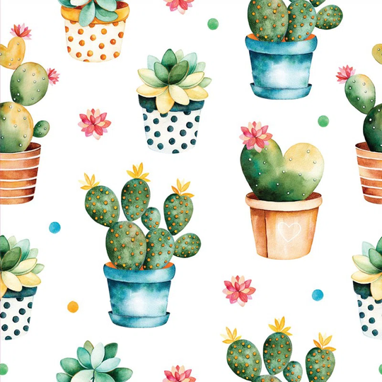 Walllpaper Roll 416X254cm Wallpaper Material With Print Kitchen Livingroom Bedroom Mural Decoration - Cactus Succulent