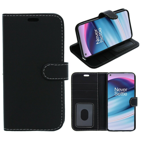 (BLACK) Fonejacket For OnePlus 10 Pro Phone Case, Cover, Flip Wallet, Folio, Leather /Gel