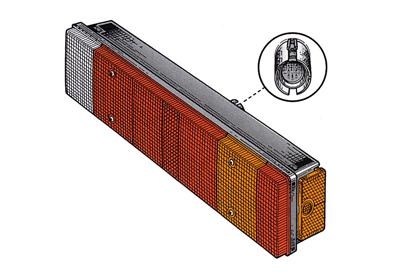 Combination Tail Light 2812925 Van Wezel 2812925