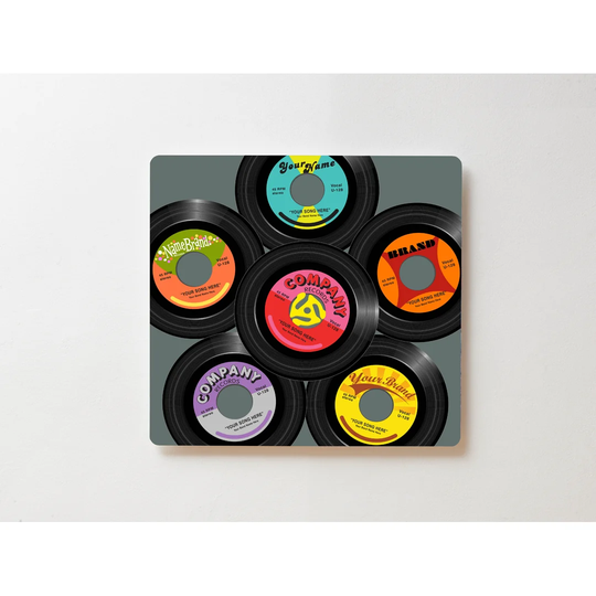 Backlight Motif Wall Picture Records Magnetic Cork Board