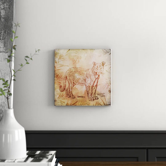 Vintage Animal Colour 5 by Lebens Art - Graphic Art Print