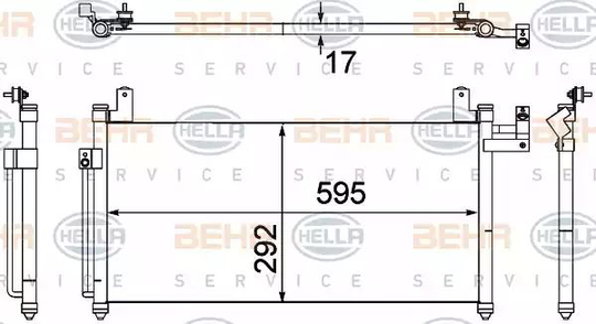 Condenser Air Conditioning 8FC351304-361 by BEHR