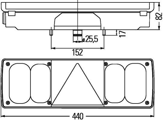 Combination Tail Light 2VP 340 450-451 Hella 2VP 340 450451