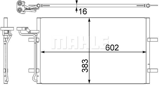 Condenser Air Conditioning 8FC351302-571 by BEHR