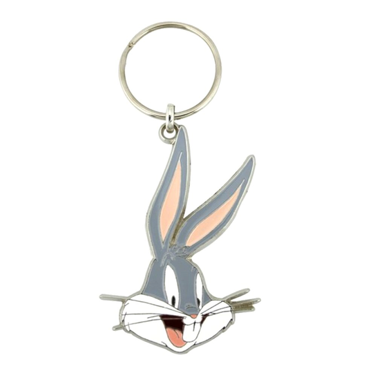 Warner Bros Looney Tunes - Bugs Bunny Big Face Enamelled Licensed Keychain-Keyring