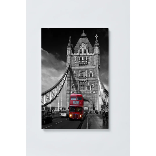 London Bridge Magnetic Wall Mounted Cork Board