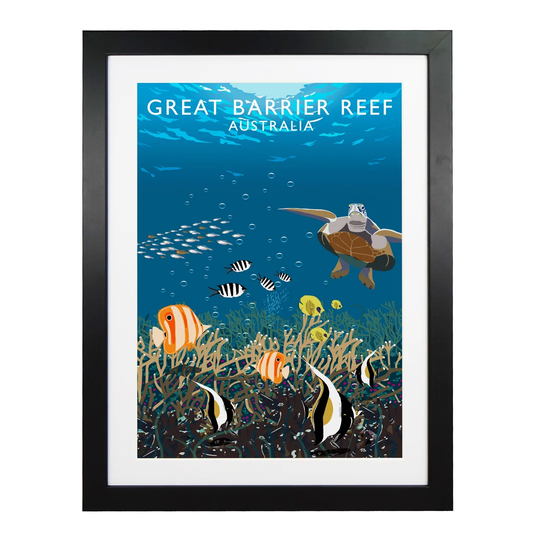 Great Barrier Reef by Richard O'Neil - Graphic Art Print on Paper
