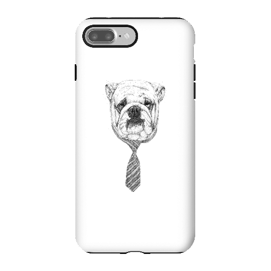 Balazs Solti Suited And Booted Bulldog Phone Case for iPhone and Android - iPhone 7 Plus - Tough Case - Gloss