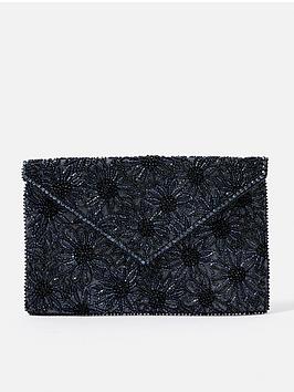 Accessorize Tara Clutch, Navy, Women