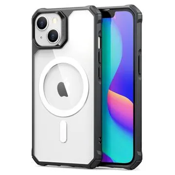 ESR Air Armor HaloLock iPhone 13/14 Hybrid Case - Black / Clear