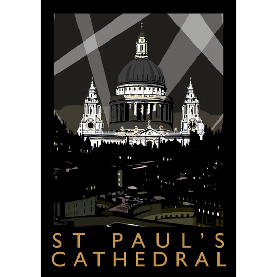 St Pauls Cathedral 2 by Richard O'Neil - Graphic Art Print on Paper