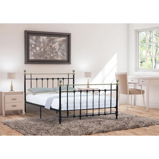 SleepOn Madison Small Double Bed Frame Black