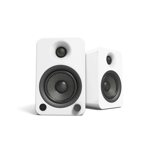 (Matte White) Kanto YU4 Powered Bookshelf Speakers