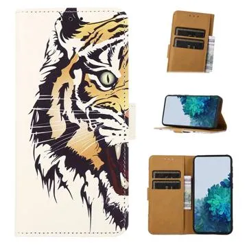 Glam Series Samsung Galaxy A14 Wallet Case - Tiger