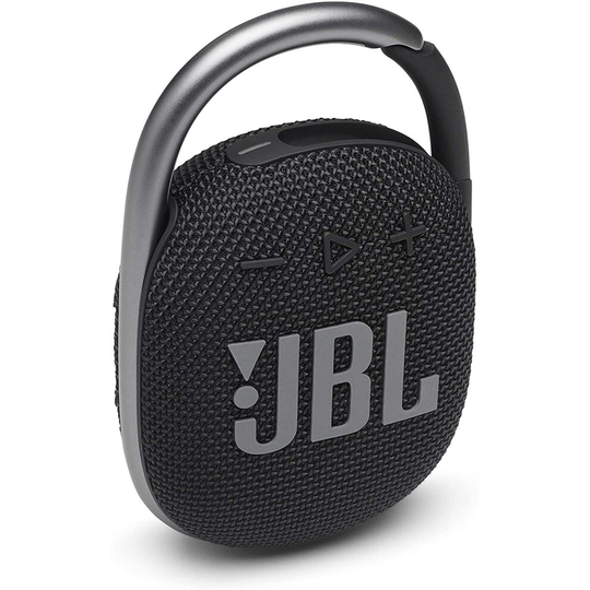 JBL Clip 4: Portable Speaker with Bluetooth, Built-in Battery, Waterproof and Dustproof Feature - Black
