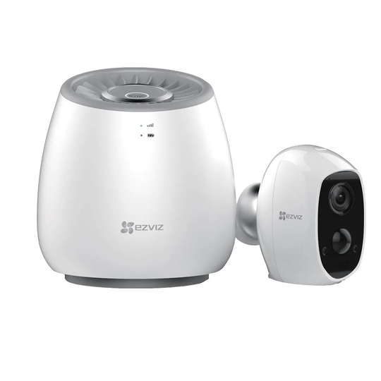 EZVIZ Full HD WiFi Indoor/Outdoor Wire - Free Battery Cam & 4G LTE Hub with Built-in Siren