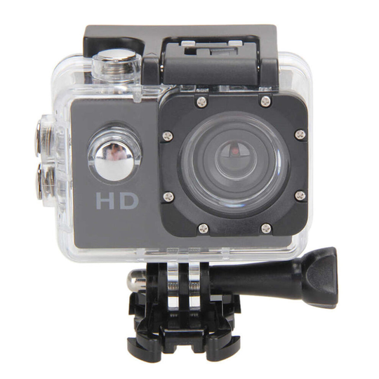 (Black) 4K Waterproof Outdoor Sports Camera Sports DV