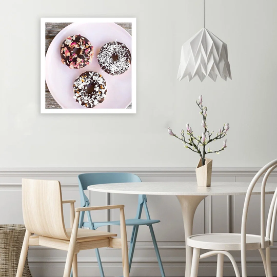Canvas Print Donuts With Chocolate