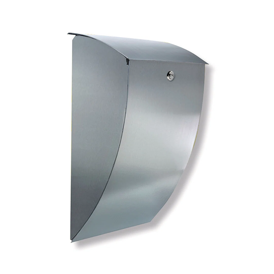 Milano Wall Mounted Stainless Steel Lockable Weatherproof Post Box