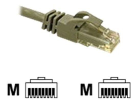 C2G, Cat6 550MHz Snagless Patch Cable Grey, 1m