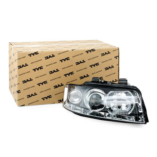 TYC Headlights AUDI 20-0007-05-2 8E0941004,8E0941030C Headlamp,Headlight