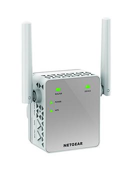 Netgear Wi-Fi Booster Range Extender Ex3700 - Coverage Up-To 1000 Sq Ft And 15 Devices With Ac750 Dual Band Wireless Signal Repeater