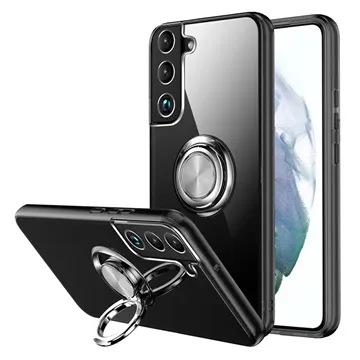 Samsung Galaxy S22+ 5G Magnetic Ring Holder Case - Black
