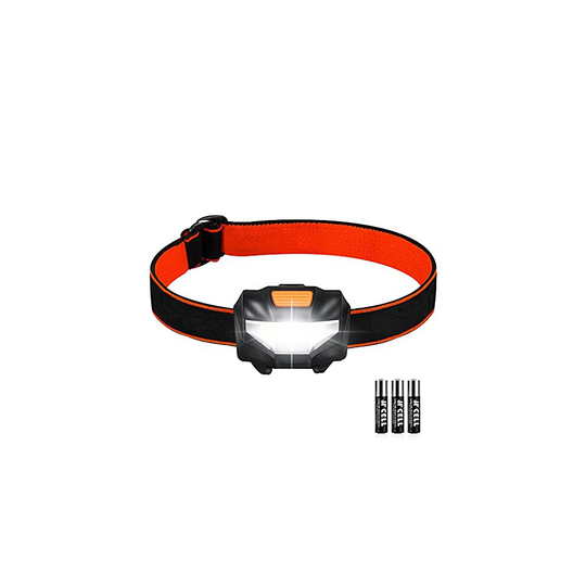 LED Head Torch, Super Bright Lightweight LED Headlamp with 3 Lighting Modes, Battery Powered Waterproof LED Headlight for Camping, Running, Cycli