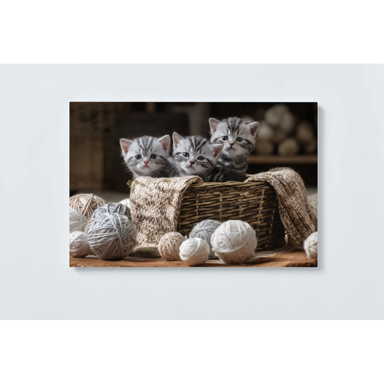 Cats Magnetic Wall Mounted Cork Board