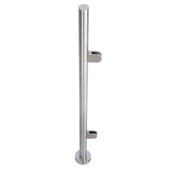 (End Post(No top Rail)) Stainless Steel Glass Balustrade Railing Posts Clamp