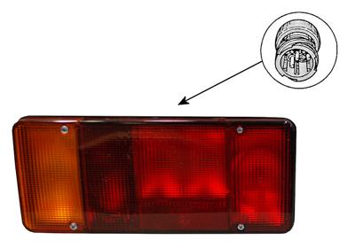 Combination Tail Light 2813925 Van Wezel 2813925
