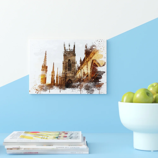 'York Minster Sunset' Graphic Art Print Poster