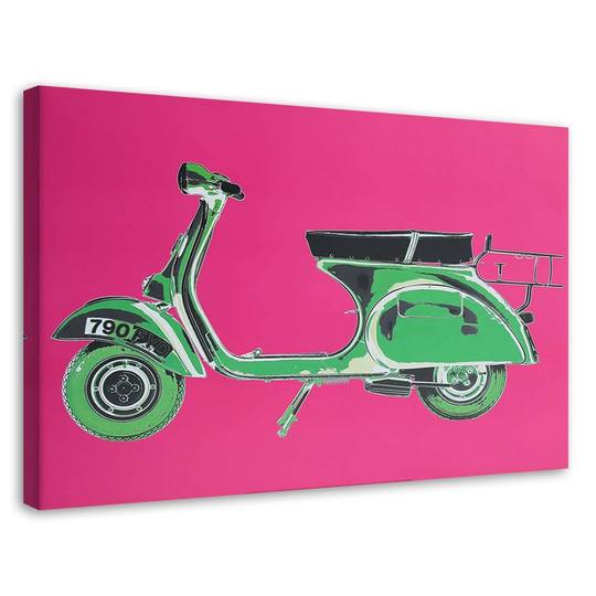 Canvas Print Vespa Scooter Pink