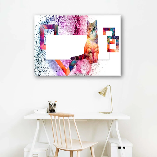 Canvas Print Cat Animals