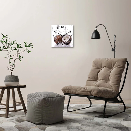 Coconut and Water Silent Wall Clock
