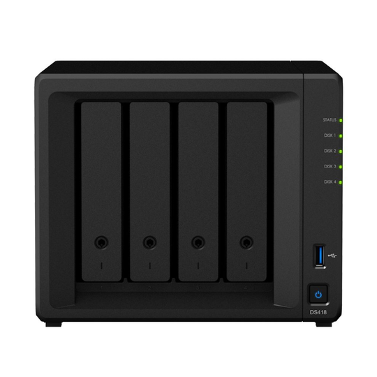 Synology DS418 NAS Mini Tower Ethernet LAN Black storage server