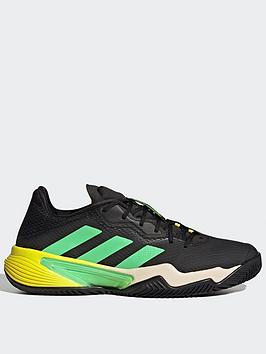 Adidas Barricade Tennis Shoes - White/Green