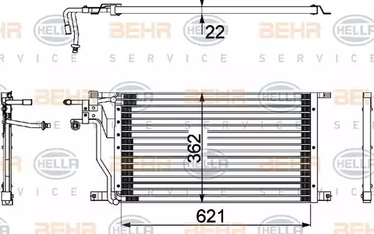 Condenser Air Conditioning 8FC351036-441 by BEHR