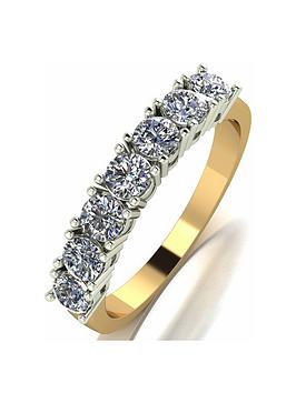 Love DIAMOND 18ct Gold 1ct Diamond Eternity Ring, Gold, Size J, Women