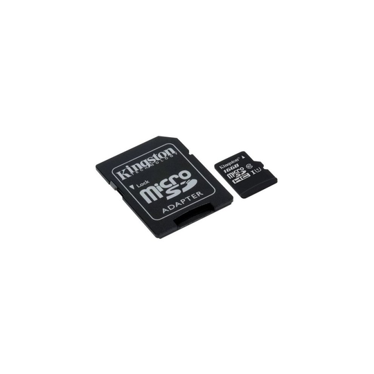 Kingston 16GB Canvas Select Micro SD Card with SD Adapter, Class 10