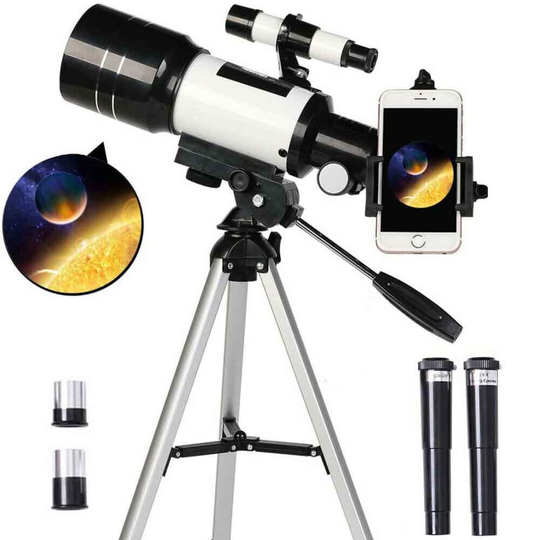 Astronomical Telescope F30070 With Tripod 150X Zoom HD Monocular Moon