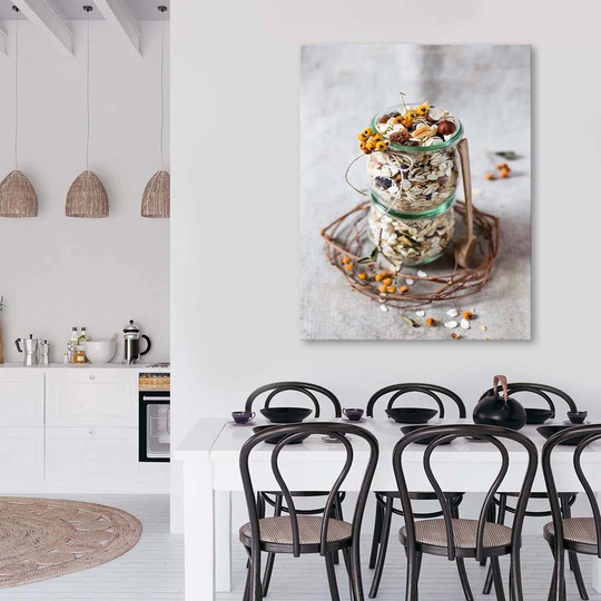 Canvas Print Oatmeal Nature