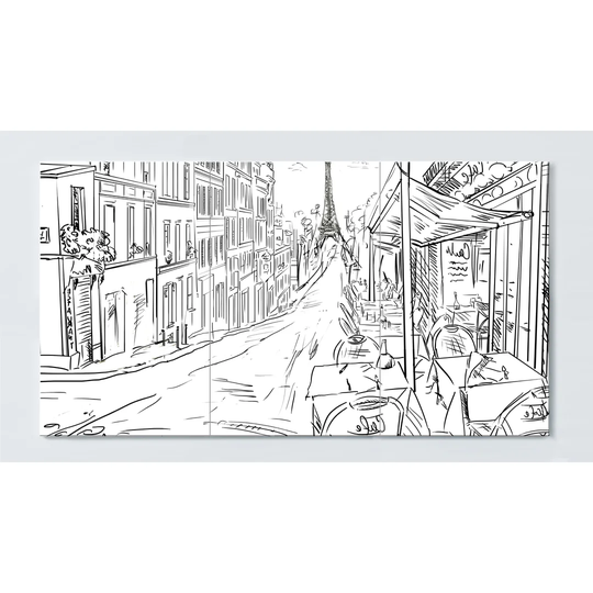 Paris Eiffel Magnetic Wall Mounted Cork Board