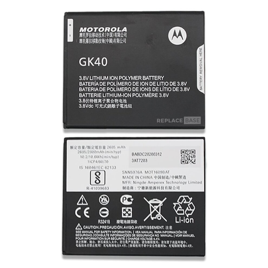 For Motorola Moto G4 Play / Moto G5 | Replacement Internal Battery Pack GK40 | Original