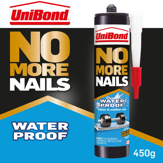 Unibond No More Nails Waterproof Cartridge Adhesive - 450g