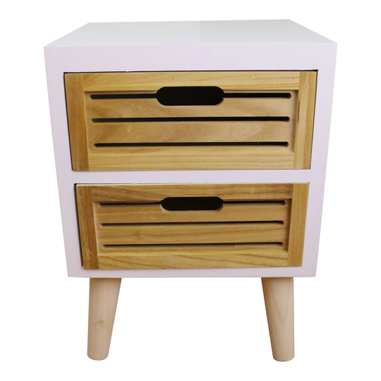 Keper 2 Drawer Bedside Table