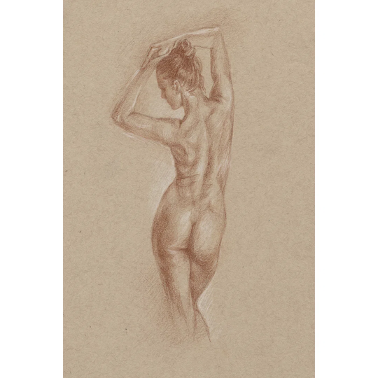 Standing Figure Study I - Wrapped Canvas Art Prints
