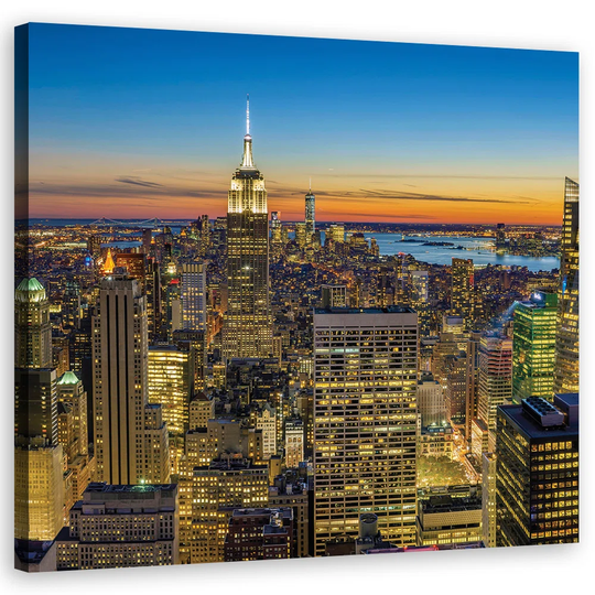 Canvas Print, Cities And Orange Architecture