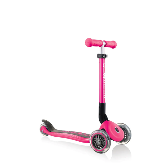 Globber Junior Foldable Scooter - Deep Pink