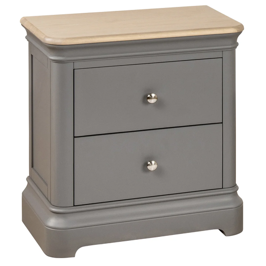 Portland 2 Drawer Bedside Table